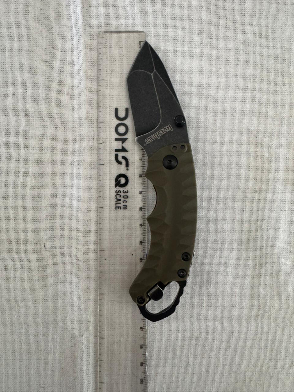 KERSHAW Tactical Folding Knife – Sharp Stainless Steel Sand wash Blade for Camping, Adventure & Outdoor EDC Tool