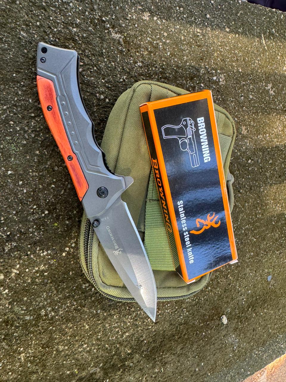 Browning Tactical Folding Knife – Sharp Stainless Steel Blade for Camping, Adventure & Outdoor EDC Tool