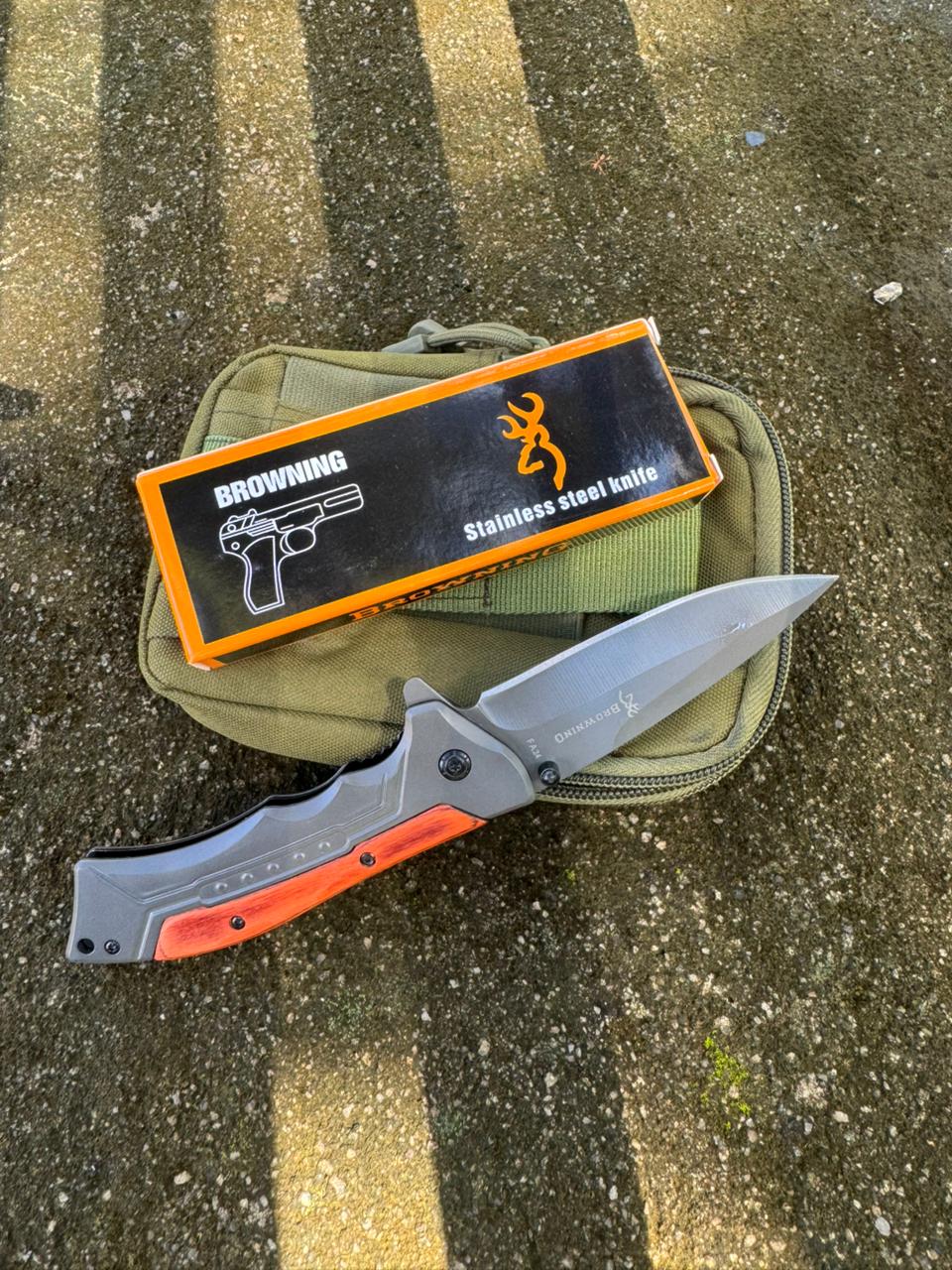 Browning Tactical Folding Knife – Sharp Stainless Steel Blade for Camping, Adventure & Outdoor EDC Tool