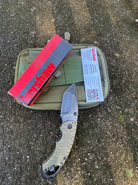 KERSHAW Outdoor Folding Utility Tool – Stainless Steel Sand wash Blade Camping Gear for Adventure EDC