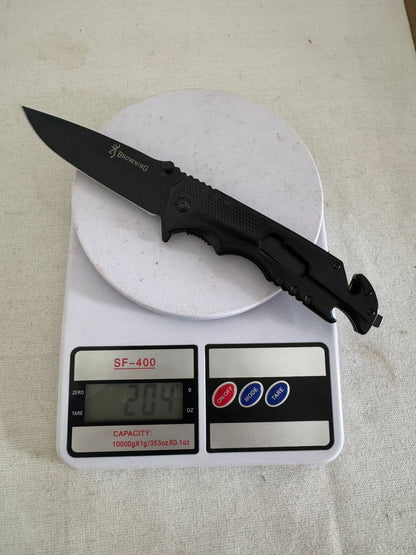 Browning F-18 Black Outdoor Folding Utility Tool – Stainless Steel Camping Gear Adventure EDC