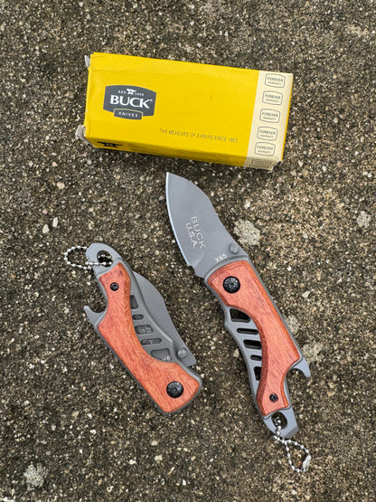 Buck USA X 65 Outdoor Folding Utility Small Tool – Stainless Steel Camping Gear for Adventure & EDC