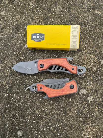 Buck USA X 65 Outdoor Folding Utility Small Tool – Stainless Steel Camping Gear for Adventure & EDC
