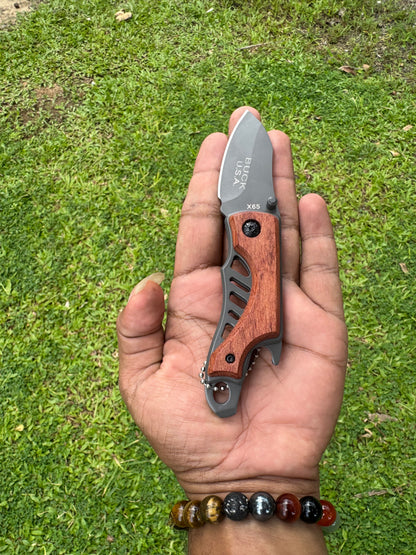 Buck USA X 65 Outdoor Folding Utility Small Tool – Stainless Steel Camping Gear for Adventure & EDC