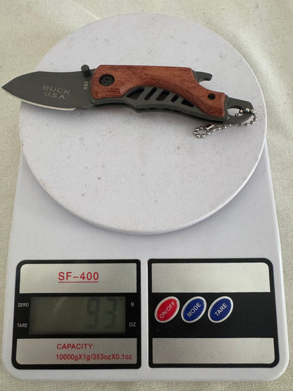 Buck USA X 65 Outdoor Folding Utility Small Tool – Stainless Steel Camping Gear for Adventure & EDC