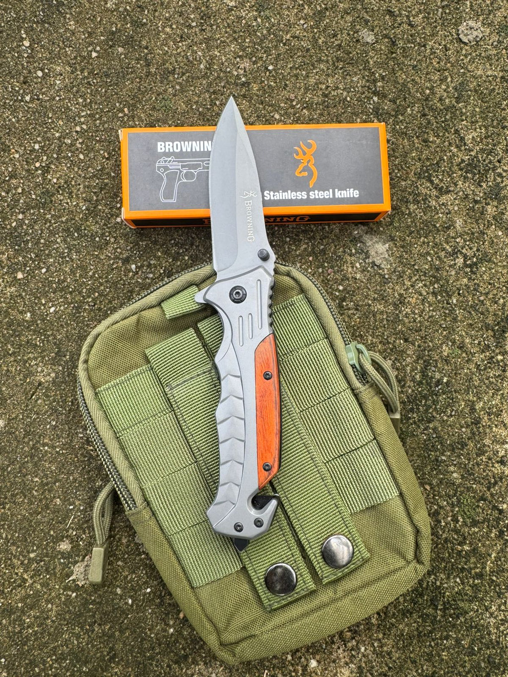 Browning Tactical Folding Knife – Sharp Stainless Steel Blade for Camping, Adventure & Outdoor EDC