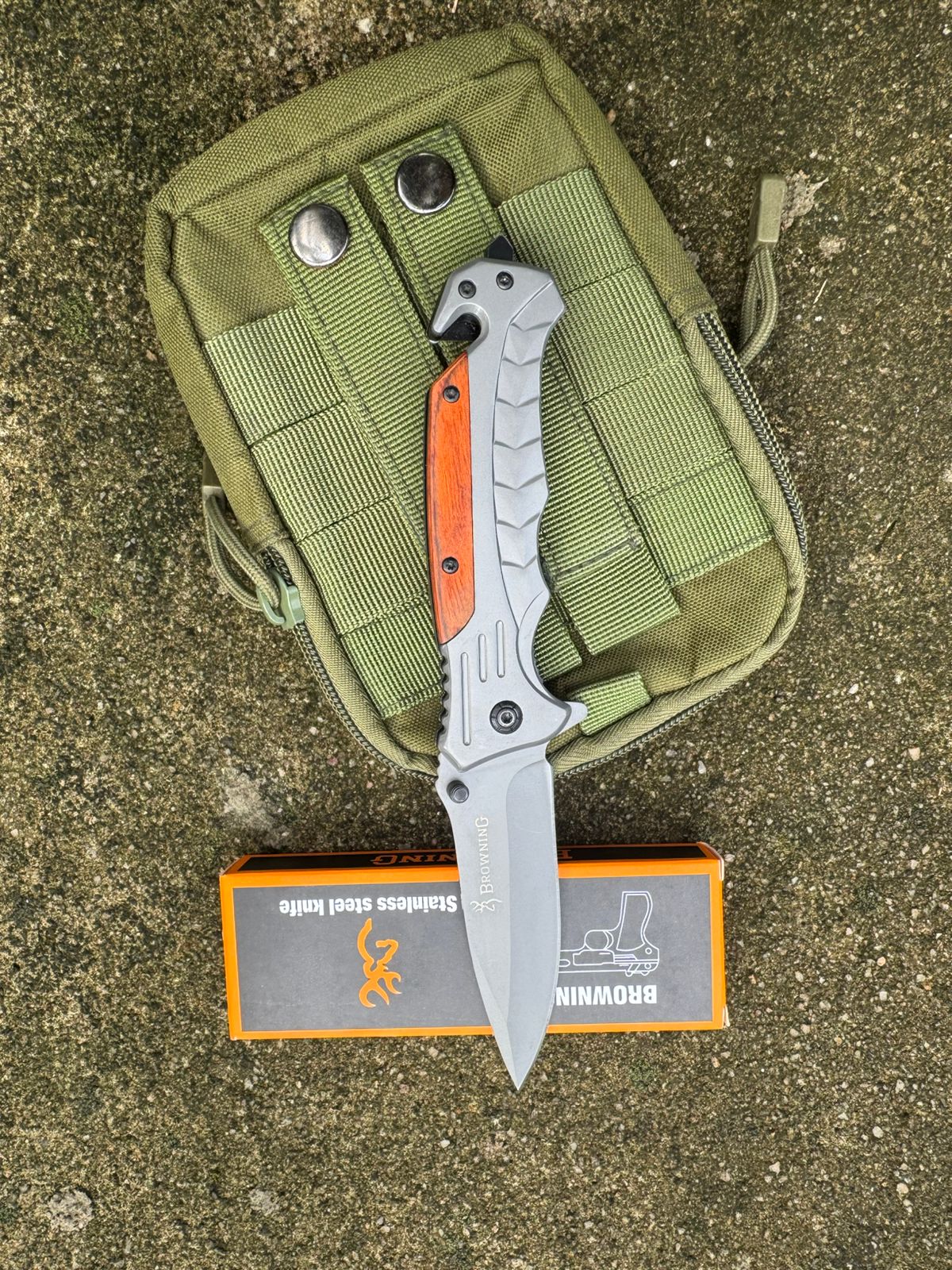 Browning Tactical Folding Knife – Sharp Stainless Steel Blade for Camping, Adventure & Outdoor EDC