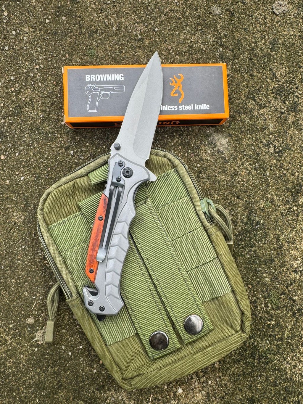 Browning Tactical Folding Knife – Sharp Stainless Steel Blade for Camping, Adventure & Outdoor EDC