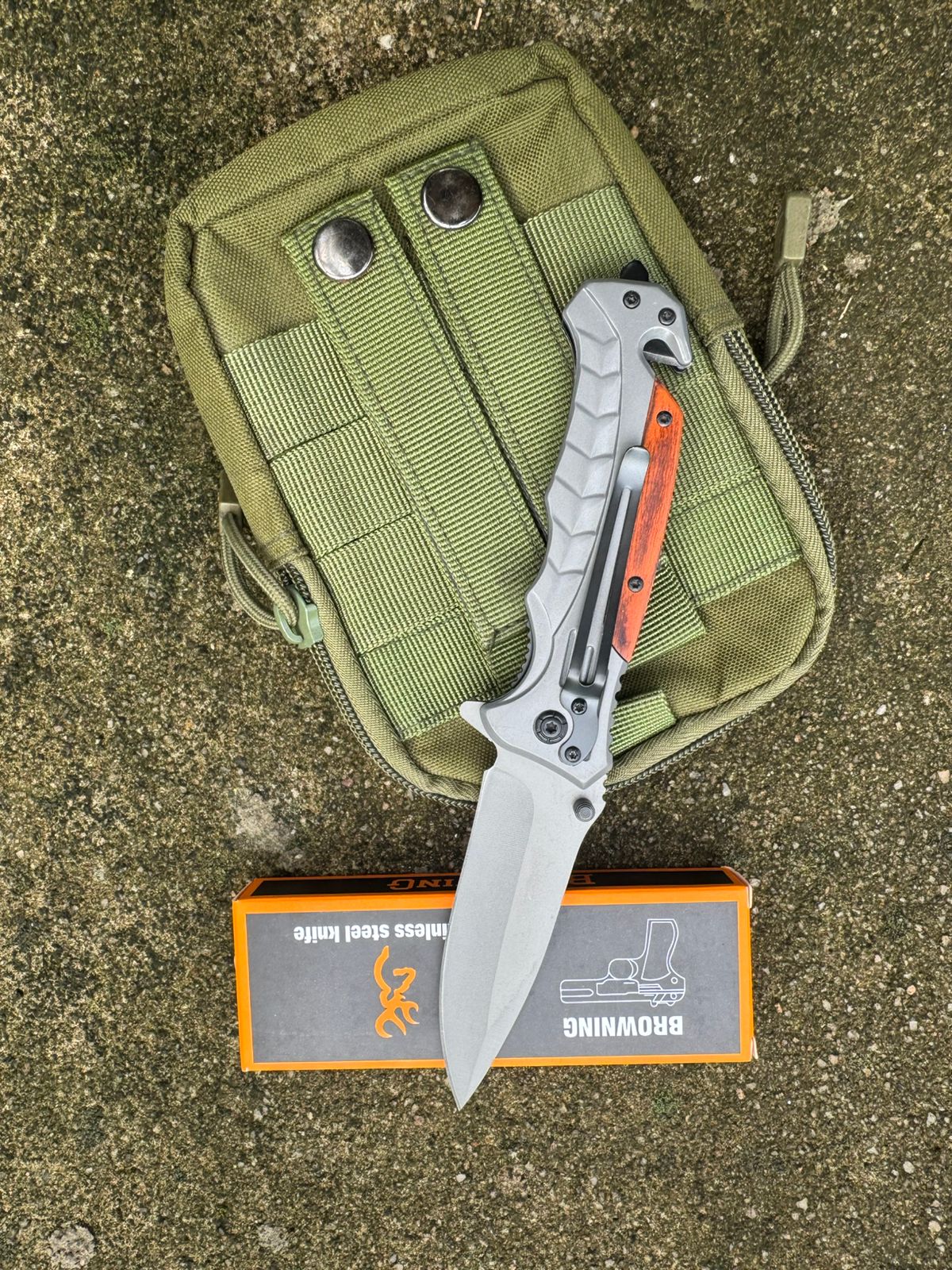 Browning Tactical Folding Knife – Sharp Stainless Steel Blade for Camping, Adventure & Outdoor EDC