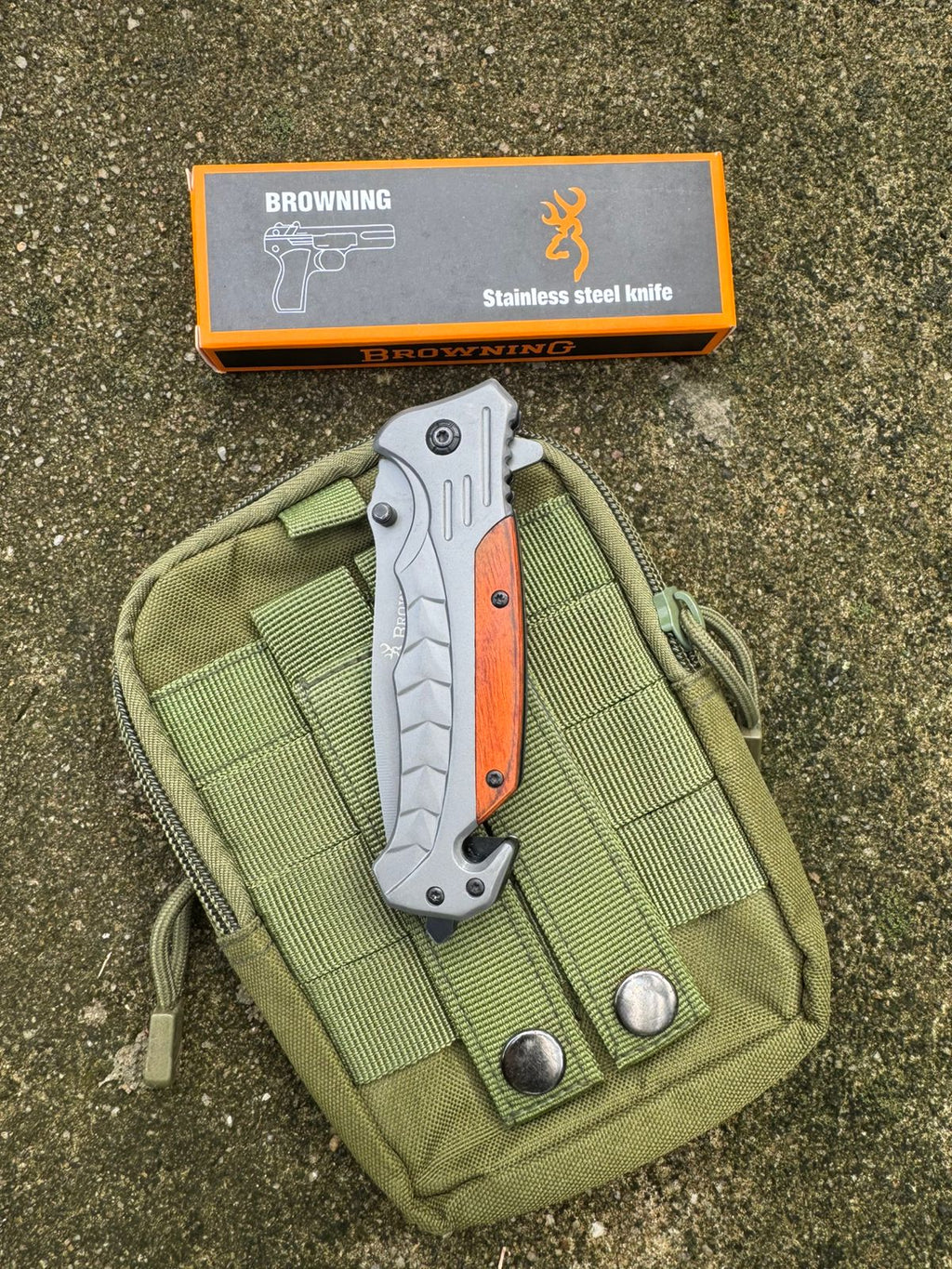 Browning Tactical Folding Knife – Sharp Stainless Steel Blade for Camping, Adventure & Outdoor EDC