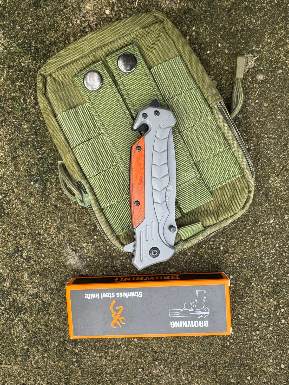 Browning Tactical Folding Knife – Sharp Stainless Steel Blade for Camping, Adventure & Outdoor EDC