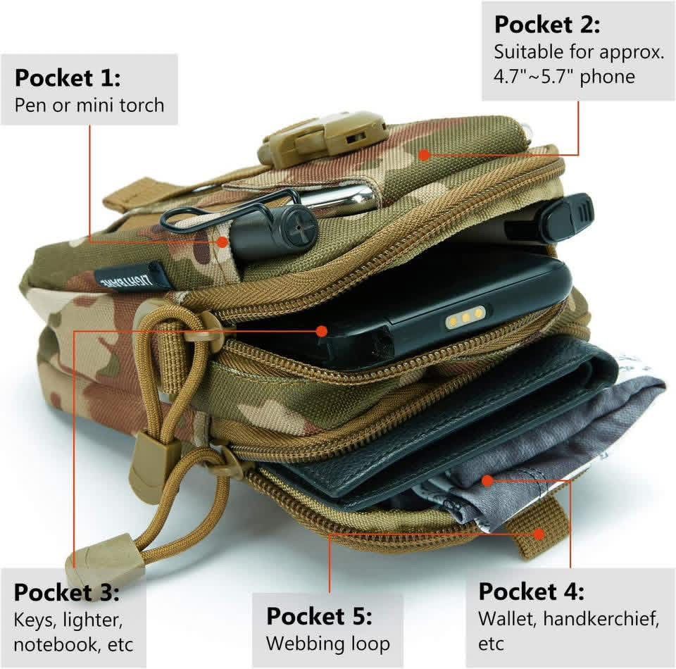 Compact Multi-Purpose Gadget Pouch Tactical Bag